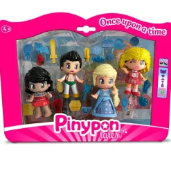 FAMOSA Pinypon Pack 4 Figuras de Cuentos- Muñecas