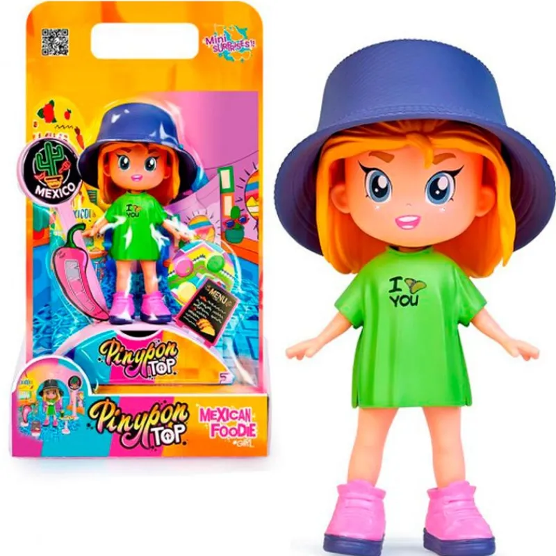 FAMOSA Pinypon TOP Foodie Girl Muñeca Surtida- Muñecas