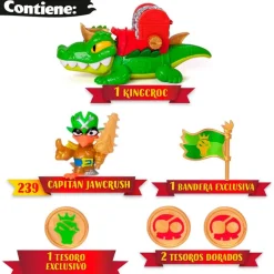 MAGIC BOX Piratix King Croc Cocodrilo Articulado- Manualidades|Figuras Y Figuras De Acción