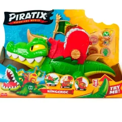 MAGIC BOX Piratix King Croc Cocodrilo Articulado- Manualidades|Figuras Y Figuras De Acción