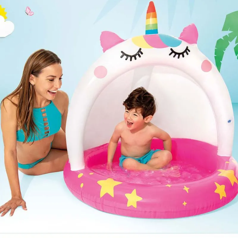 INTEX Aire Libre|Piscina Gato Unicornio 102 cm