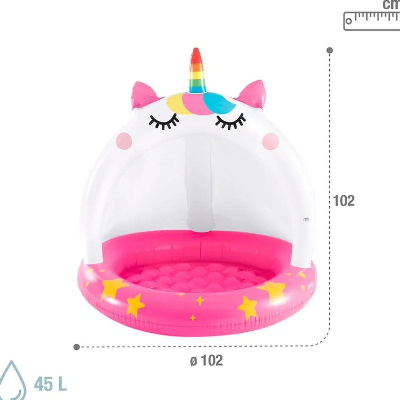 INTEX Aire Libre|Piscina Gato Unicornio 102 cm