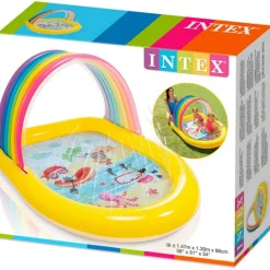 INTEX Aire Libre|Piscina Hinchable Arcoíris 147x130x86 cm