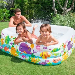 INTEX Piscina Infantil Transparente Acuario- Aire Libre