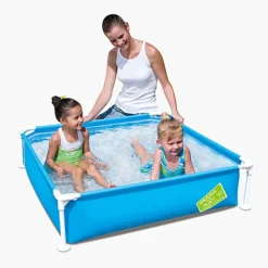 DRIM DISCOUNT Piscina Tubular Cuadrada Colores Surtidos- Aire Libre