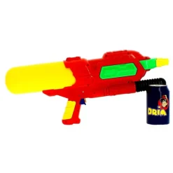 DRIM DISCOUNT Pistola de Agua de 48 cm con 3 Cañones Roja- Aire Libre
