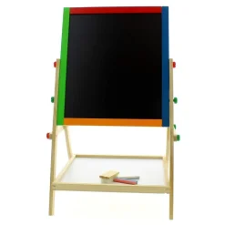 DRIM DISCOUNT Pizarra de Madera 2 en 1- Juegos De Madera|Escolar