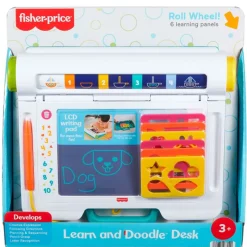 FISHER PRICE Escolar|Primera Infancia Y Preescolar|Pizarra Escritorio Aprende y Garabatea
