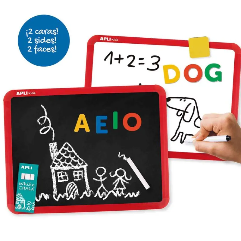 SELECCION DRIM Pizarra Magnética Doble Cara- Escolar