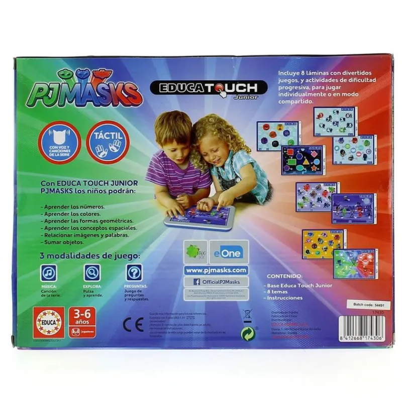 EDUCA PJ Mask Touch Junior- Electrónicos|Juegos Y Juguetes Educativos