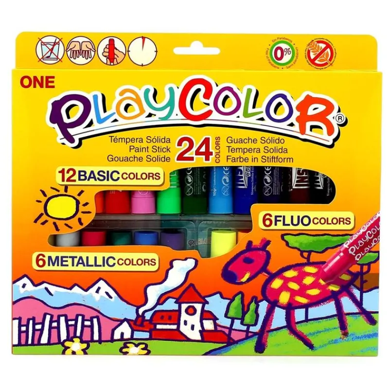PLAYCOLOR Estuche One 24 Colores- Escolar