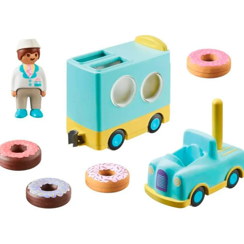 PLAYMOBIL 1.2.3 Camión de Donut- Playmobil