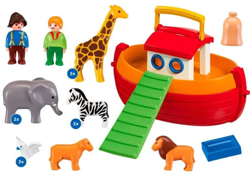 PLAYMOBIL 1.2.3 Maletín Arca de Noe- Playmobil
