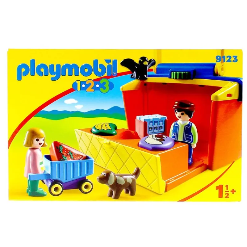 PLAYMOBIL Playmobil|1.2.3 Mercado Maletín