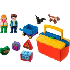 PLAYMOBIL Playmobil|1.2.3 Mercado Maletín