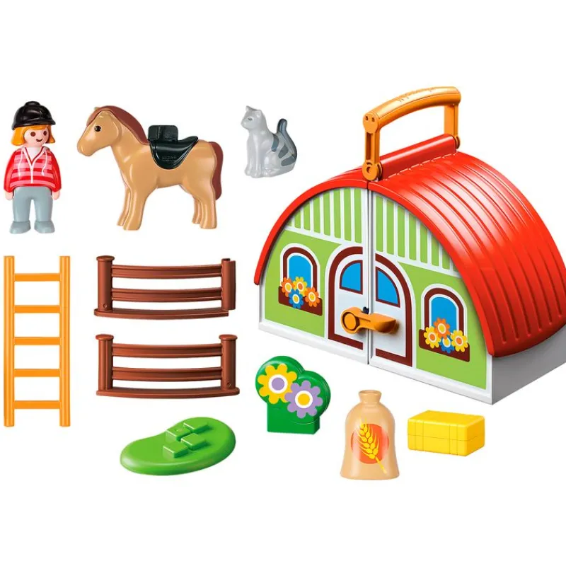 PLAYMOBIL Playmobil|1.2.3 Mi Primera Granja Maletín