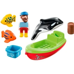 PLAYMOBIL 1.2.3 Pescador con Bote- Playmobil