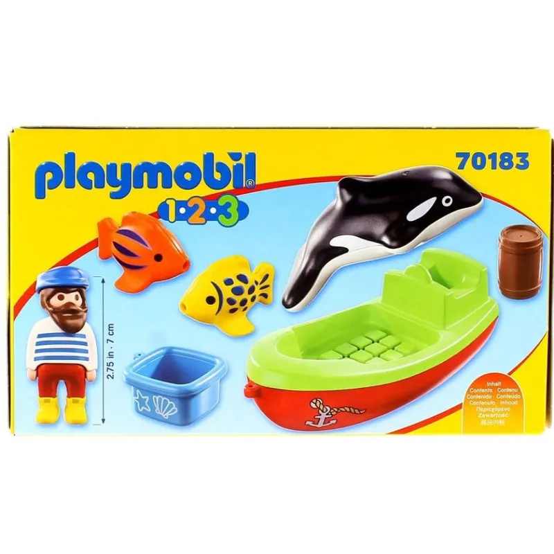 PLAYMOBIL 1.2.3 Pescador con Bote- Playmobil