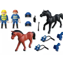 PLAYMOBIL Action Escuadrón Policial a Caballo- Playmobil