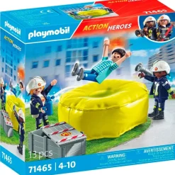 PLAYMOBIL Action Heroes Bomberos con Colchoneta- Playmobil