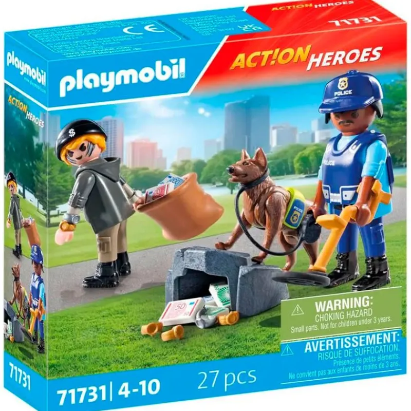 PLAYMOBIL Playmobil|Action Heroes Búsqueda Policial
