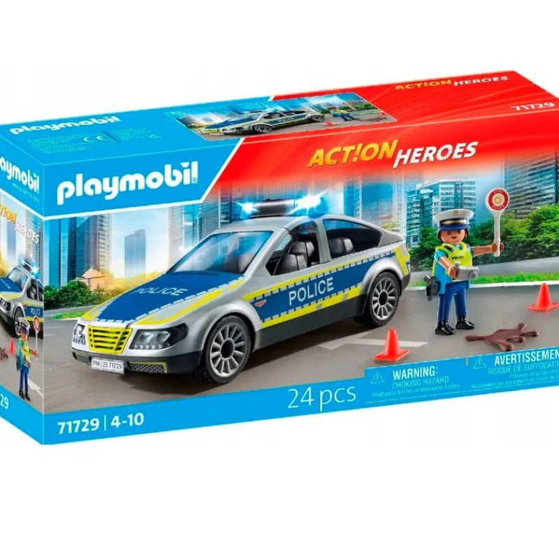 PLAYMOBIL Action Heroes Coche Patrulla- Playmobil