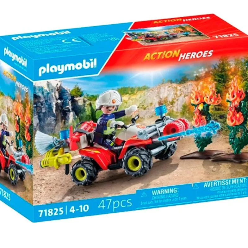 PLAYMOBIL Action Heroes Quad de Bomberos- Playmobil
