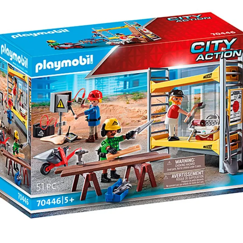 PLAYMOBIL Andamio con Obreros- Playmobil