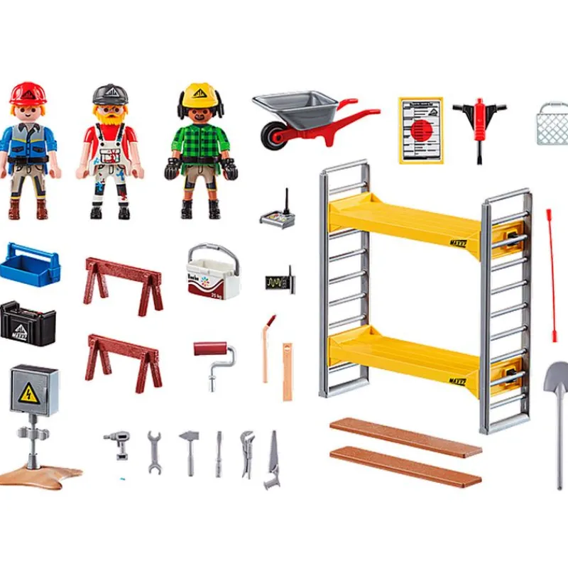 PLAYMOBIL Andamio con Obreros- Playmobil