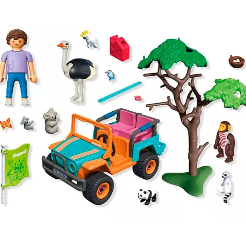 PLAYMOBIL Animals & Friends Vehículo Todoterreno Colores- Playmobil