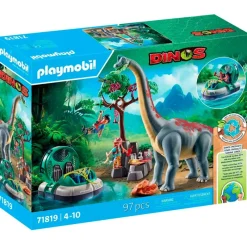 PLAYMOBIL Playmobil|Braquiosaurio con Aerodeslizador