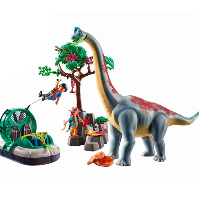 PLAYMOBIL Playmobil|Braquiosaurio con Aerodeslizador