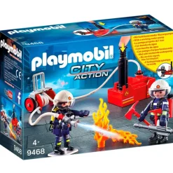 PLAYMOBIL Playmobil|City Action Bomberos con Bomba de Agua