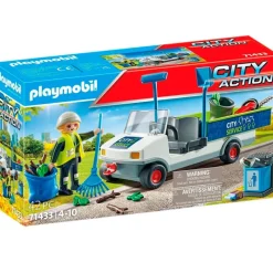 PLAYMOBIL City Action Limpieza con Coche Eléctrico- Playmobil
