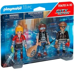 PLAYMOBIL City Action Set Figuras Ladrones- Playmobil