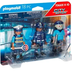 PLAYMOBIL City Action Set Figuras Policía- Playmobil