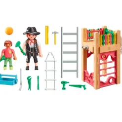 PLAYMOBIL City Life Carpintera con Torre de Juegos- Playmobil