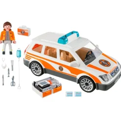 PLAYMOBIL City Life Coche de Emergencias Sirena- Playmobil