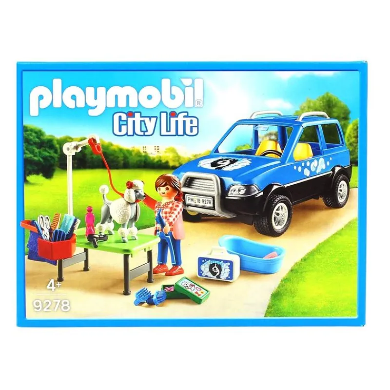 PLAYMOBIL Playmobil|City Life Coche Lavandería de Perros