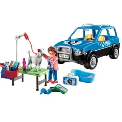 PLAYMOBIL Playmobil|City Life Coche Lavandería de Perros