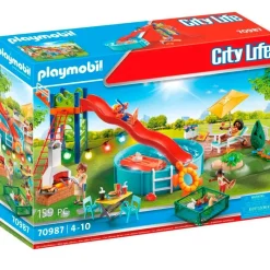 PLAYMOBIL City Life Fiesta Piscina con Tobogán- Playmobil