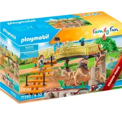 PLAYMOBIL City Life Leones con Recinto Exterior- Playmobil