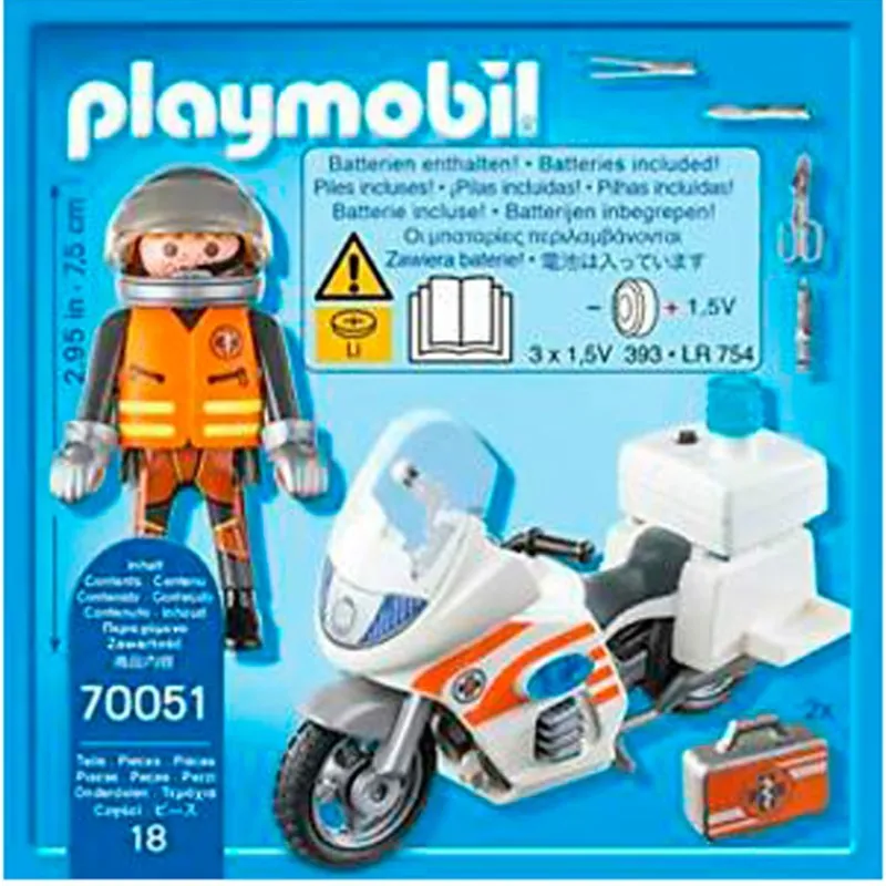 PLAYMOBIL Playmobil|City Life Moto de Emergencias