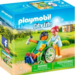 PLAYMOBIL City Life Paciente en Silla de Ruedas- Playmobil