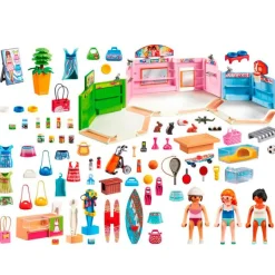 PLAYMOBIL City Life Paseo Comercial con 3 Tiendas- Playmobil