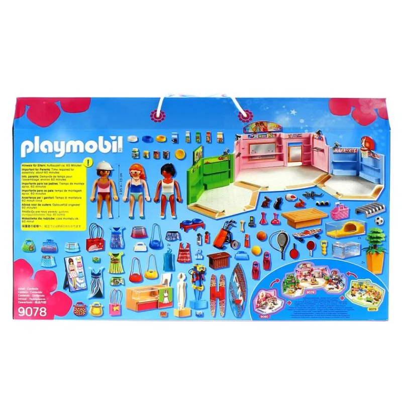PLAYMOBIL City Life Paseo Comercial con 3 Tiendas- Playmobil