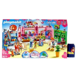 PLAYMOBIL City Life Paseo Comercial con 3 Tiendas- Playmobil