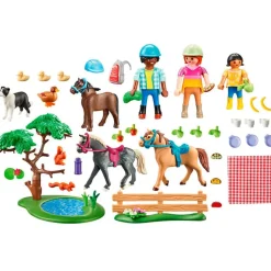 PLAYMOBIL Country Excursión de Pícnic con Caballos- Playmobil