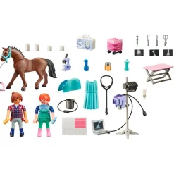 PLAYMOBIL Country Veterinario de Caballos- Playmobil