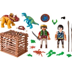 PLAYMOBIL Dino Rise Misión Liberar al Triceratops- Playmobil